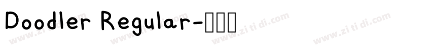 Doodler Regular字体转换 Doodler Regular字体转换